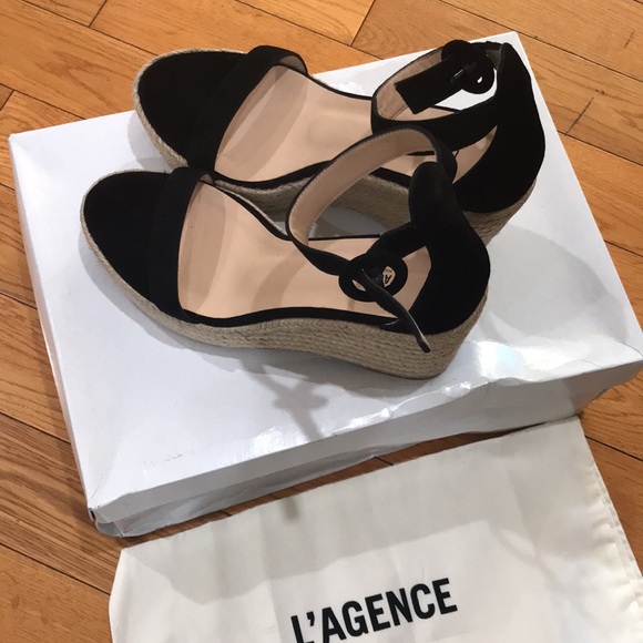L'AGENCE Elysee Wedge in Black, Size: EU 39.5 - Picture 9 of 13